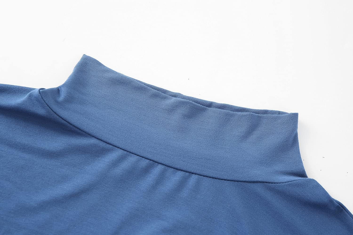 Size small Active USA Lightweight Mock Turtleneck Crop Tops Long Sleeve Casual Base Layer for Women